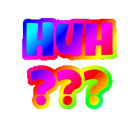 Huh Question Mark Sticker