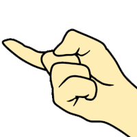 Human Hand Sticker