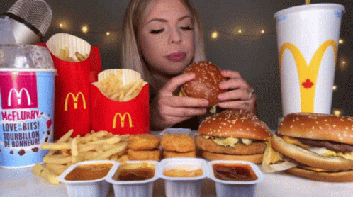 Hunnibee Asmr Mcdonalds GIF