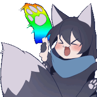 Hyolan Wolf Sticker