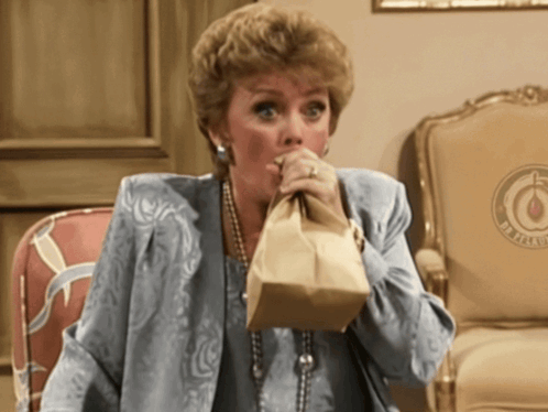 Hyper Ventilating Golden Girls GIF