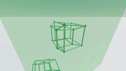 Hypercube Godot GIF