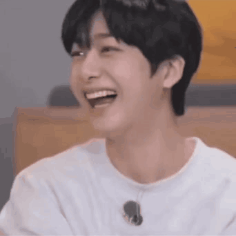 Hyungwon Laughing GIF