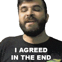 I Agreed In The End Andrew Baena Sticker
