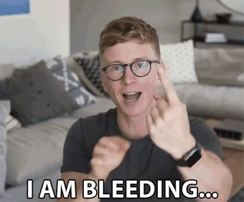 I Am Bleeding Bleeding GIF