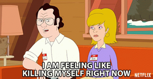 I Am Feeling Like Killing Myself Right Now Angry GIF. This 498 x 258 animated GIF is part of our shoot me kid collection. Related themes include angry, mad…