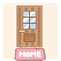 I Am Home Home Sticker