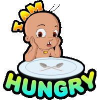 I Am Hungry Raju Sticker