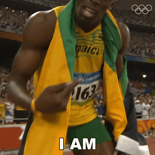 I Am Number One Usain Bolt GIF