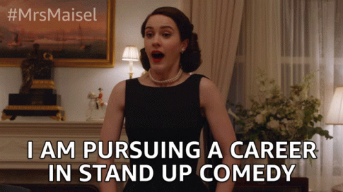 I Am Pursuing A Career Stand Up GIF