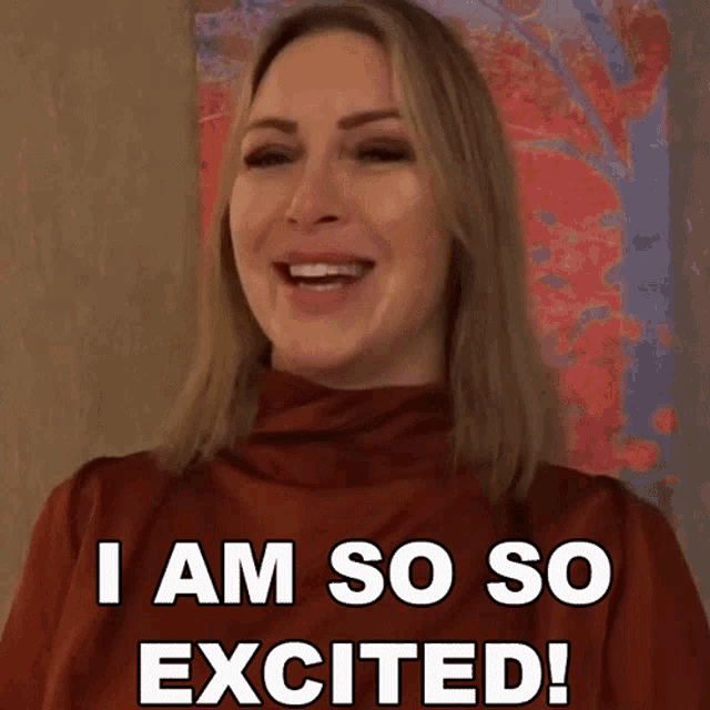 I Am So So Excited Tracy GIF
