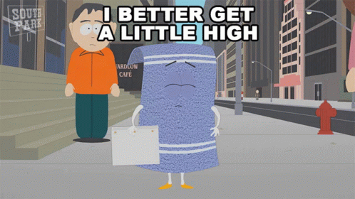 I Better Get A Little High Towelie GIF. This 498 x 280 animated GIF is part of our towelie collection. Related themes include smoke. Created by southpark…
