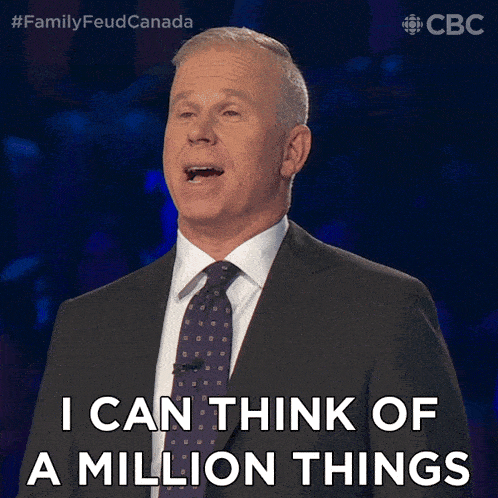 I Can Think Of A Million Things Gerry Dee GIF