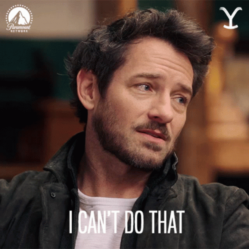 I Cant Do That Ian Bohen GIF. This 498 x 498 animated GIF is part of our ian bohen collection. Created by YellowstoneTV. View the original animation, share…