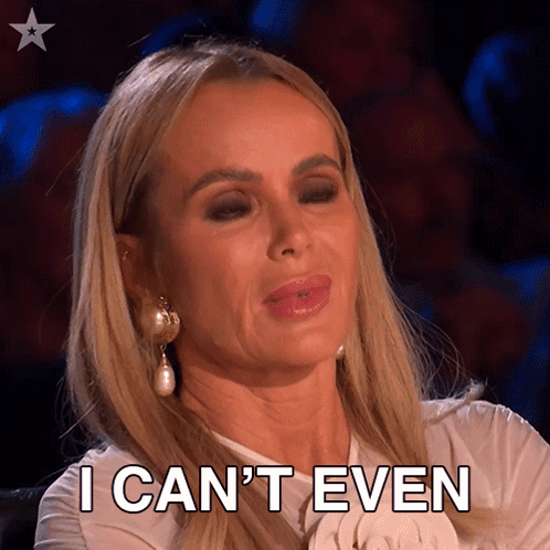 I Can'T Even Amanda Holden GIF