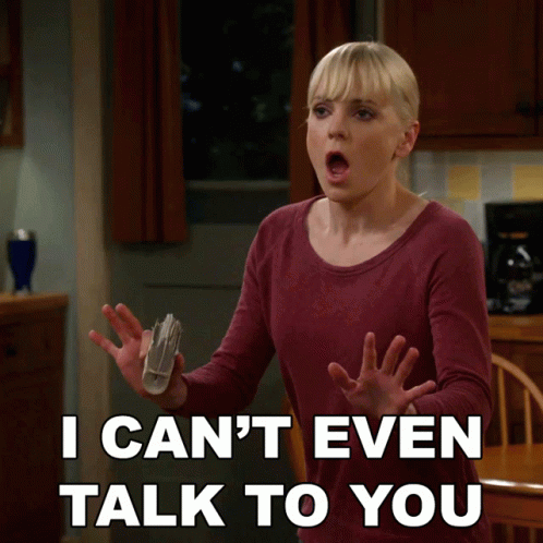 I Cant Even Talk To You Anna Faris GIF