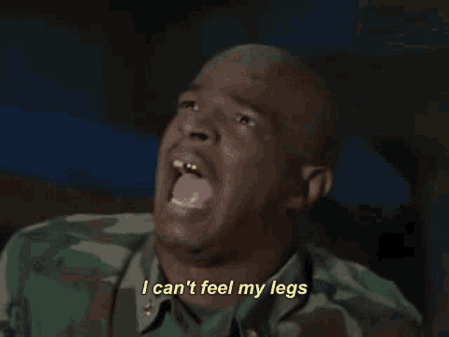 I Cant Feel My Legs I Cant Feel It GIF