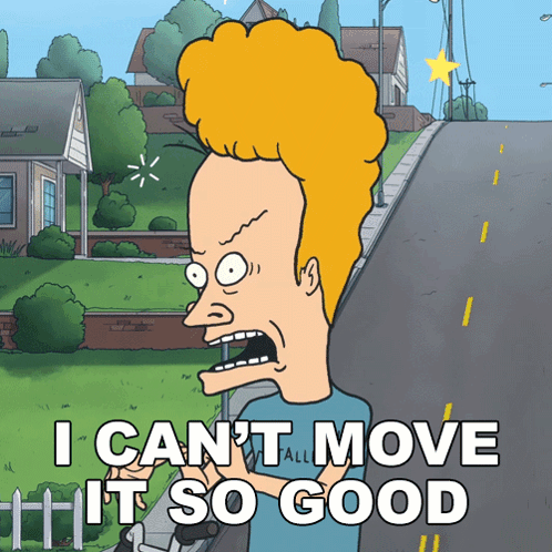 I Can'T Move It So Good Beavis GIF