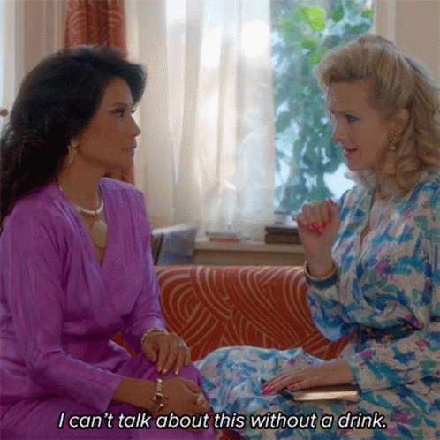 I Cant Talk About This Without A Drink Simone Grove GIF. This 498 x 498 animated GIF is part of our personas hablando collection. Created by paramountplus…