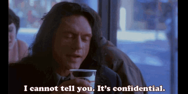 I Cant Tell You Confidential GIF