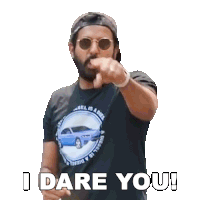 I Dare You Faisal Khan Sticker