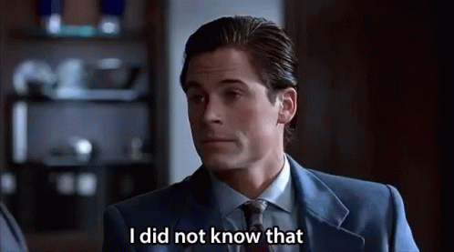 I Didnt Know Never Knew GIF