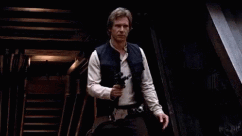I Dont Fuckin Know Han Solo GIF. This 498 x 281 animated GIF is part of our han solo i know collection. Related themes include star wars. Created by…