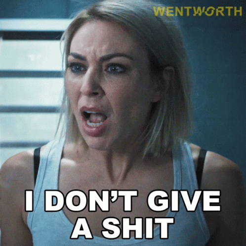 I Dont Give A Shit Allie Novak GIF