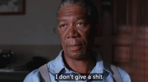 I Dont Give A Shit Norman Freeman GIF