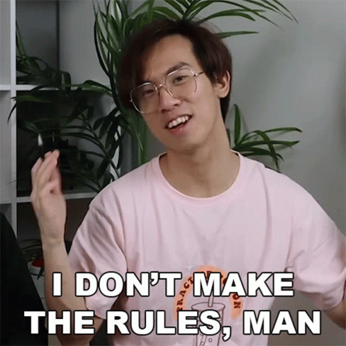 I Dont Make The Rules Man Eddy Chen GIF. This 498 x 498 animated GIF is part of our thats a man baby collection. Created by TwoSetViolin. View the original…