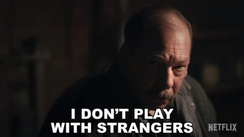 I Dont Play With Strangers William Shaibel GIF. This 498 x 280 animated GIF is part of our the strangers prey at night collection. Created by…