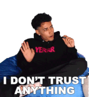 I Dont Trust Anything Giovanni Rivera Sticker