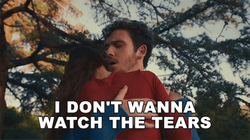 I Dont Wanna Watch The Tears Roll Down Your Face Lauv GIF