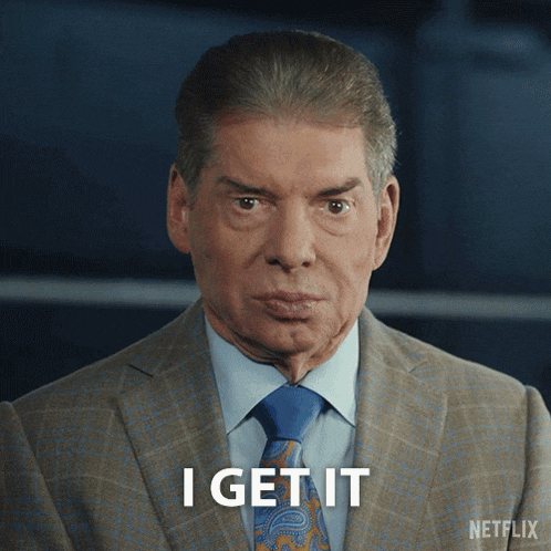I Get It Vince Mcmahon GIF