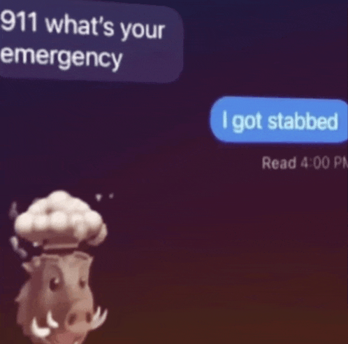 I Got Stabbed Meme
