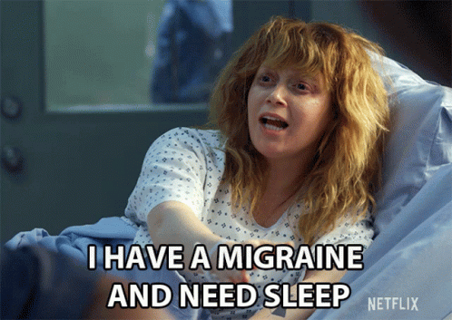 I Have A Migraine And Need Sleep Head Hurts GIF
