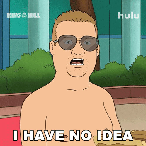 I Have No Idea What You'Re Talking About Bobby Hill GIF