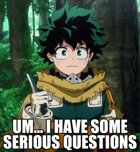 I Have Questions Deku GIF