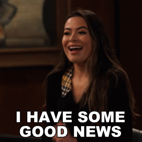 I Have Some Good News Carly Shay GIF