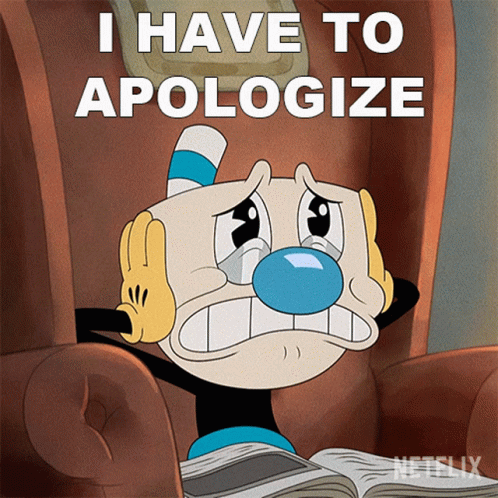 I Have To Apologize Mugman GIF. This 498 x 498 animated GIF is part of our que te debo collection. Created by TheCupheadShow. View the original animation…