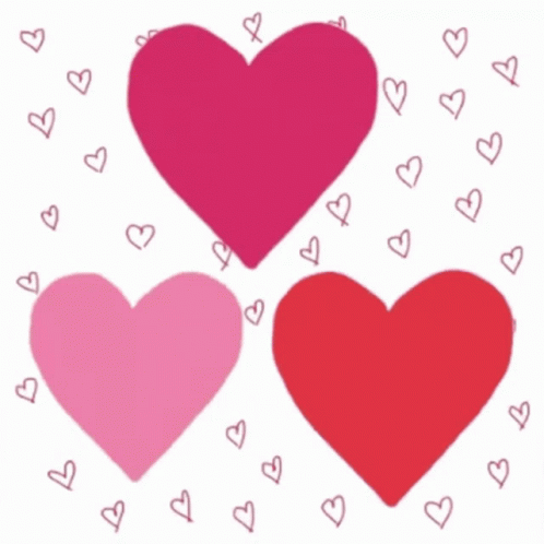 I Heart You Hearts I Love You GIF