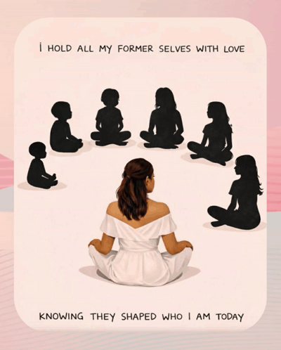 I Hold All My Former Selves With Love Knowing They Shaped Who I Am Today GIF