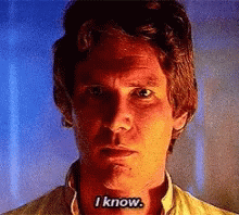 I Know Han Solo GIF. This 220 x 198 animated GIF is part of our han solo i know collection. Created by justmalakian. View the original animation, share it…