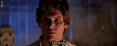 I Know Harrison Ford GIF. This 498 x 199 animated GIF is part of our han solo i know collection. Related themes include star wars. View the original…