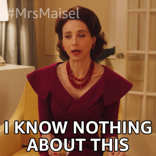I Know Nothing About This Rose Weissman GIF