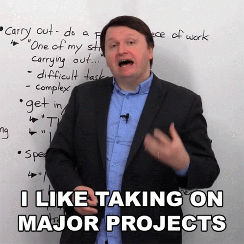 I Like Taking On Major Project Alex GIF. This 498 x 498 animated GIF is part of our proyecto de innovacion collection. Created by engvid. View the original…