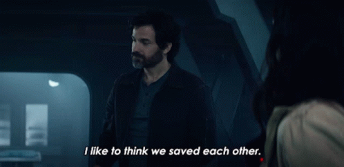 I Like To Think We Saved Each Other Cristóbal Rios GIF. This 498 x 242 animated GIF is part of our santiago cabrera collection. Related themes include star…