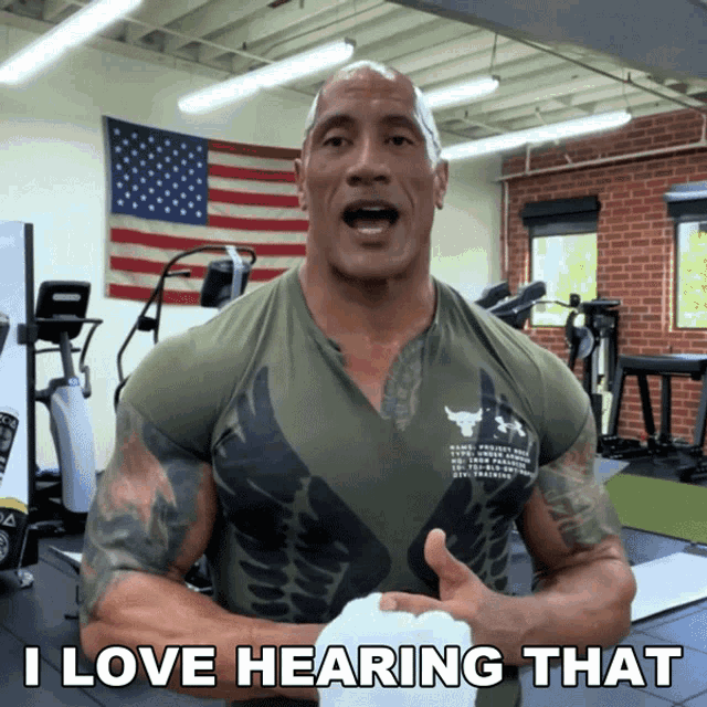 I Love Hearing That Dwayne Johnson GIF