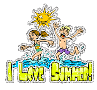 I Love Summer Sticker