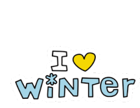 I Love Winter Winter Sticker